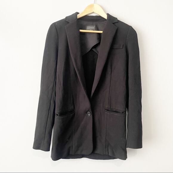Club Monaco black one button blazer casual jacket size 6 - Picture 11 of 11